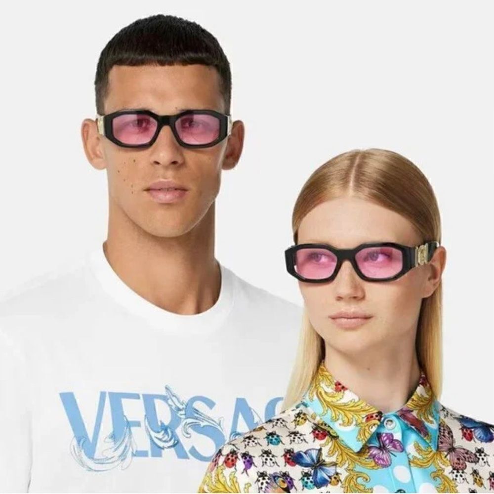 VERSACE Sunglasses VE4361 GB1/84 Black Pink Unisex NEW
